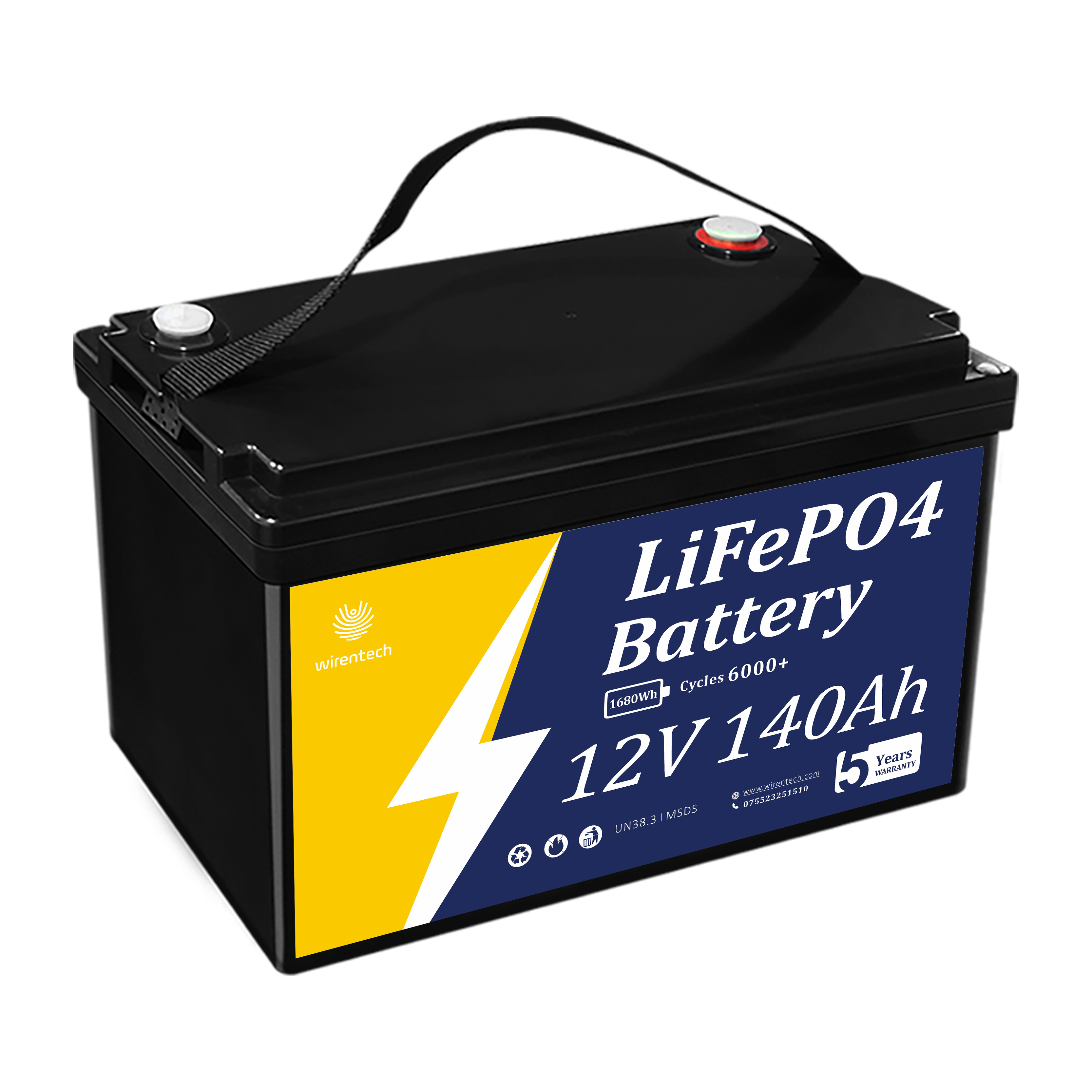 Personalizar Grupo 31 Batería de litio de alto rendimiento Batería Powerhouse Baterías de arranque del motor Batería de arranque de yate de ciclo profundo BMS con equilibrio activo